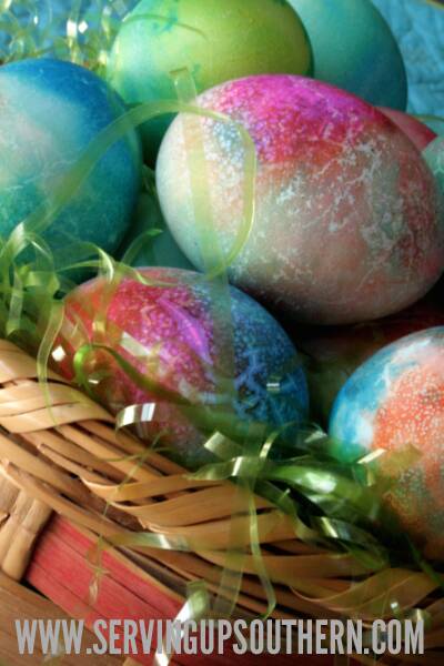 Tie-Dyed Eggs: Easter {Eggs}travaganza
