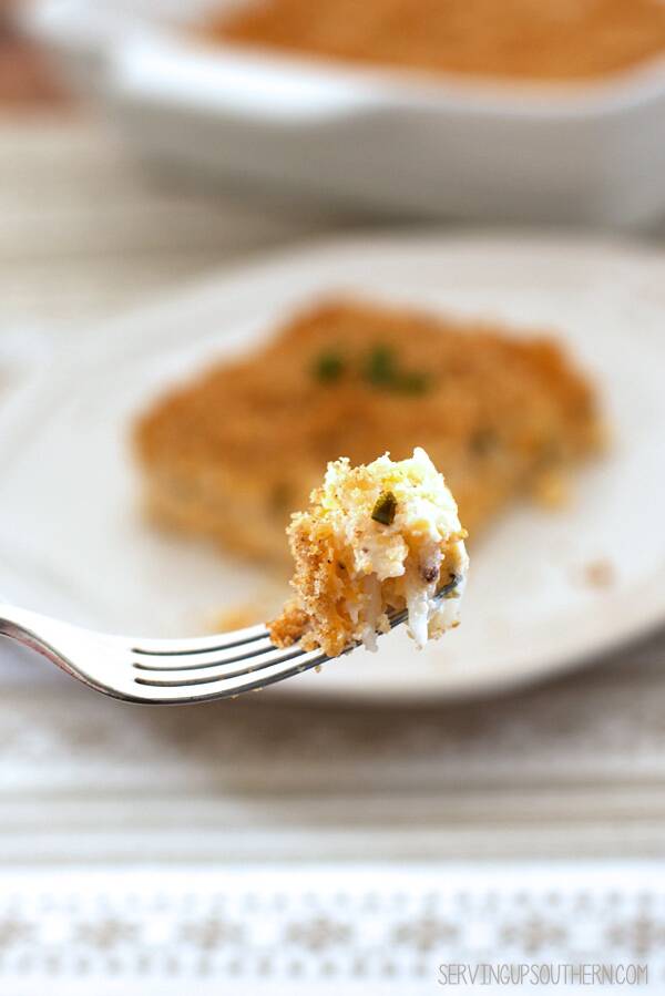 Cheesy Potato Casserole with Geen Onions