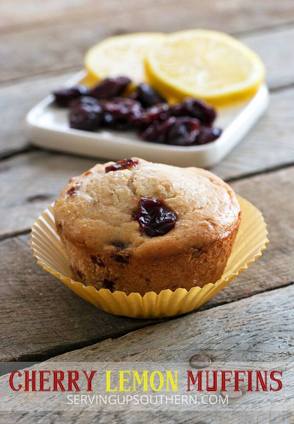 Cherry Lemon Muffins