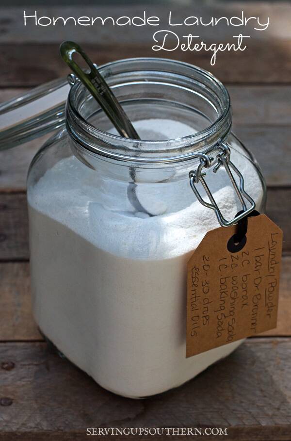 Homemade Laundry Detergent Serving Up Southern