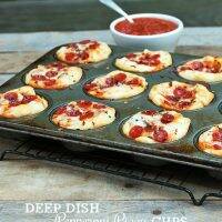 Deep Dish Pepperoni Pizza Cups
