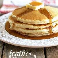 Feather Pancakes via Serving Up Southern