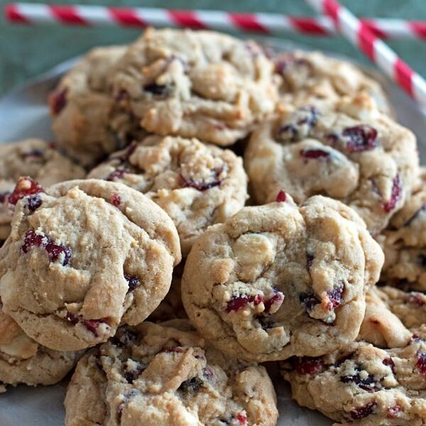 White Chocolate Cranberry Cookies | Serving Up Southern