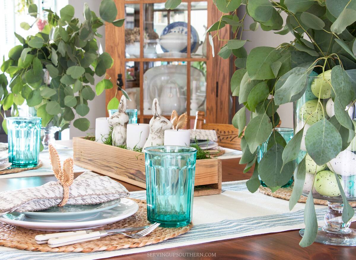 A Simple Easter Table Setting | Serving Up Southern