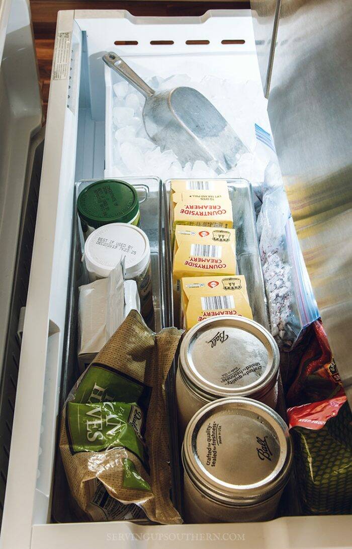 How To Organize A Drawer Freezer