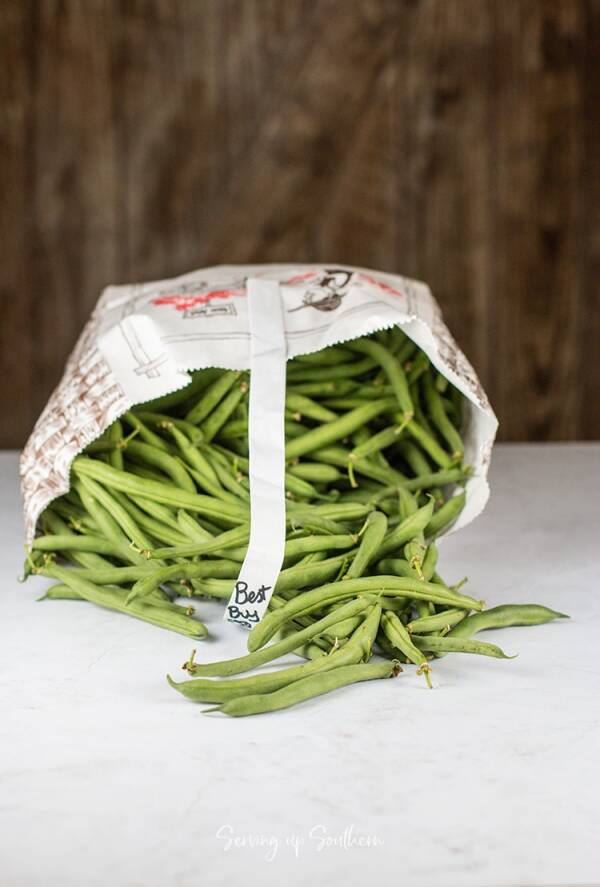 Southern Style Green Beans + New Potatoes | Serving Up Southern