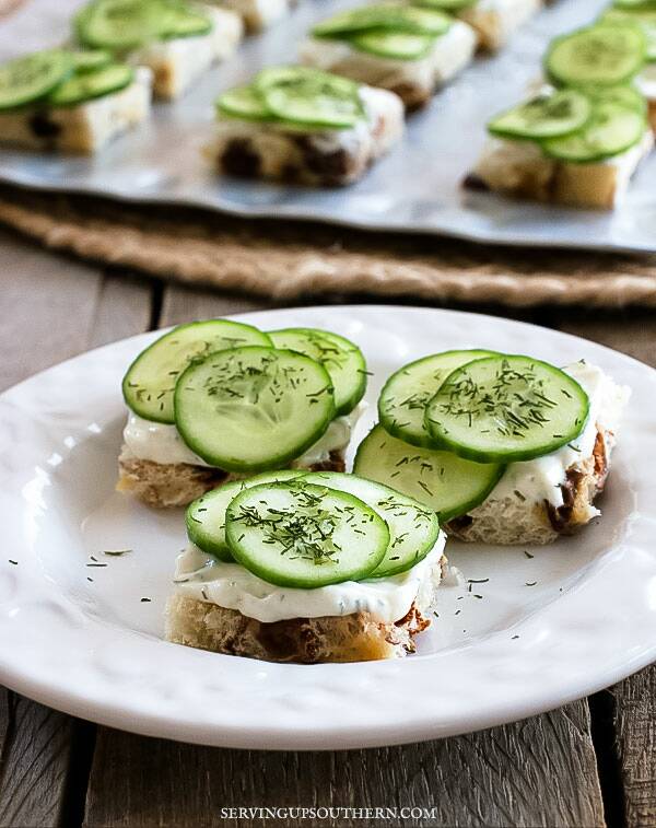 Cucumber Tea Sandwiches | Serving Up Southern